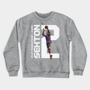 Collin Sexton Utah Vertical Crewneck Sweatshirt